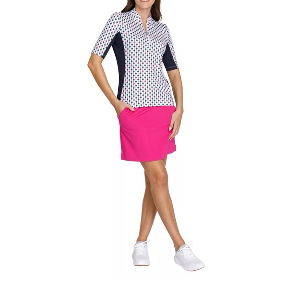 NWT Tail Women's 1/4-Zip Golf Tennis Top Jewel Geo  Sz S & XL  $65 - Picture 2 of 8